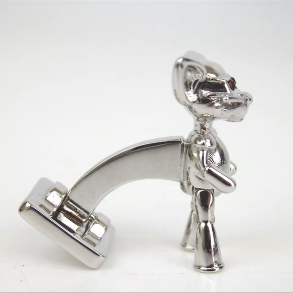 AUTH MCM Cufflinks Silver - Picture 4 of 7